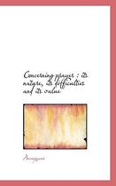 Concerning Prayer