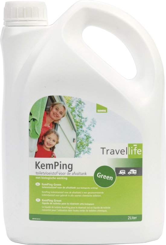 Travellife KemPing Green - Toiletvloeistof - 2 Liter - Travellife