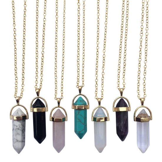 Gemstone Ketting - Apricot