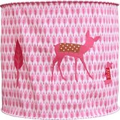 Taftan - stoffen Hanglamp - Hertje Roze - roze