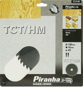 Piranha Cirkelzaagblad TCT/HM, 190x16mm 40 tanden X13145