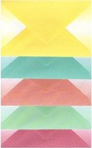 Enveloppes de Luxe - 500 pièces - 5 couleurs d'ombre - C6 - 162x114mm - 90grms