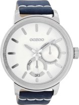 OOZOO Timepieces Blauw/Wit horloge C8292 (47 mm)