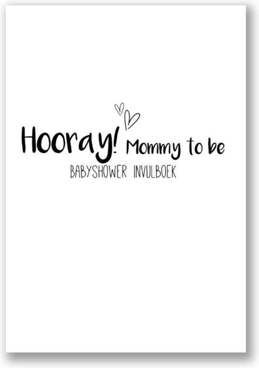 Bol Com Babyshower Invulboek Hooray Mommy To Be
