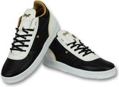 Cash Money Chaussures Hommes Online - Hommes Sneaker De Luxe Noir Blanc - CMS72 - Noir - Tailles: 44