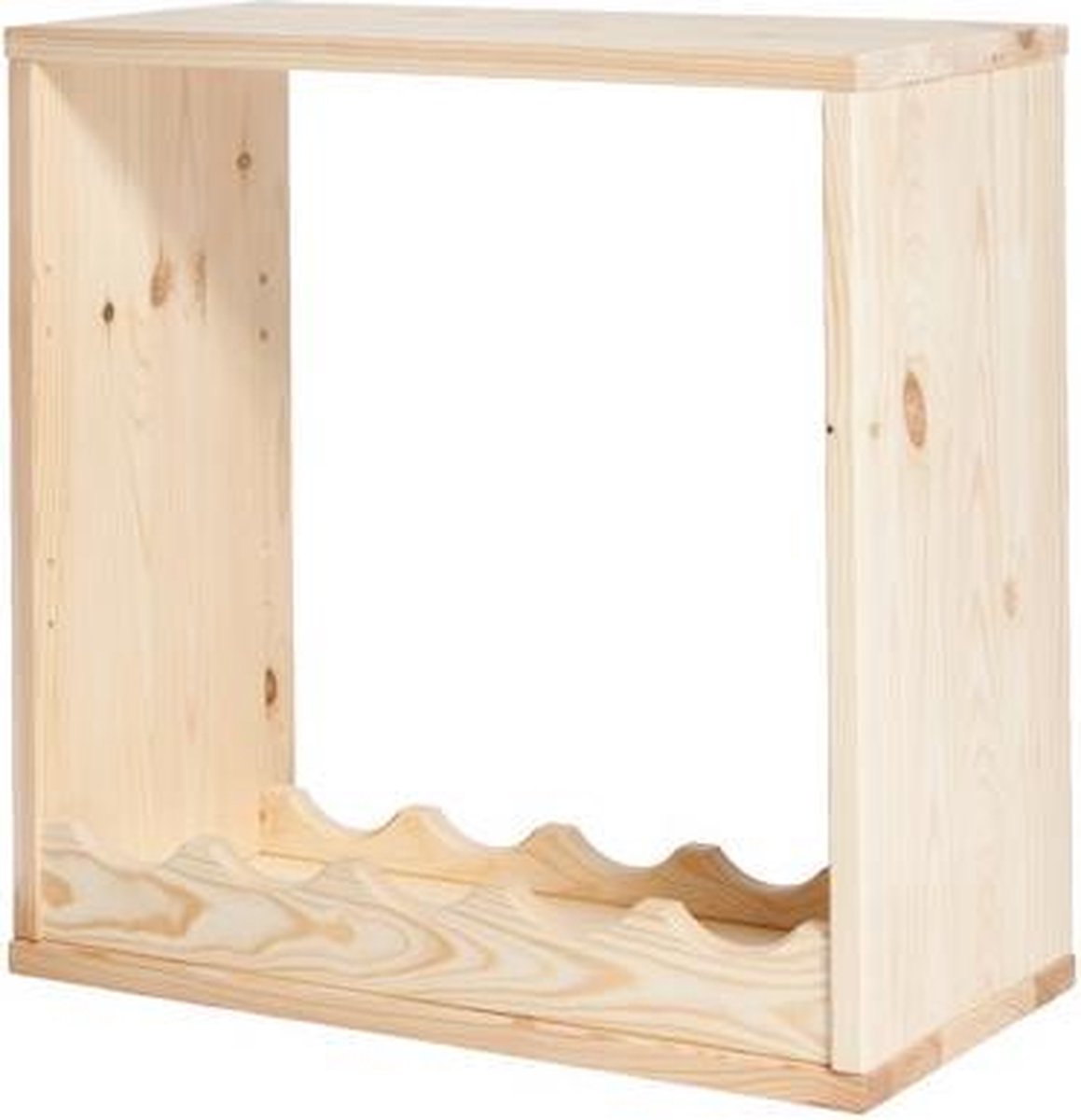 Wijnrek Kabinett 8 blank grenen hout 24 flessen