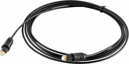 MMOBIEL Optische Kabel Toslink Digitaal (1 meter) - Glasvezel Kabel - TV / DVD / CD Soundbars /DAT / PS3 / AV Receivers (ZWART)