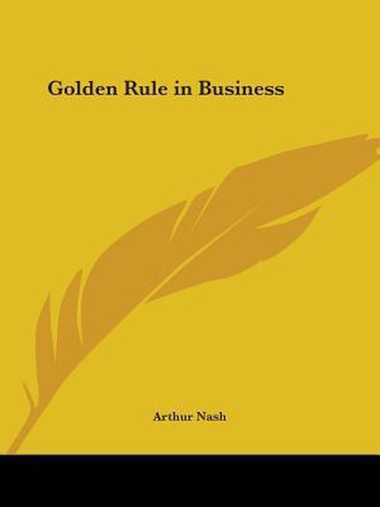 Golden Rule in Business (1923) - cover