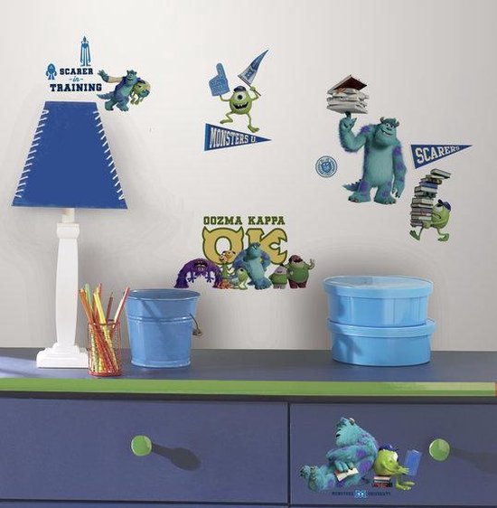 Disney - Monsters University - Monsters INC - Muurstickers - Wanddecoratie - Vinyl - 20delig.