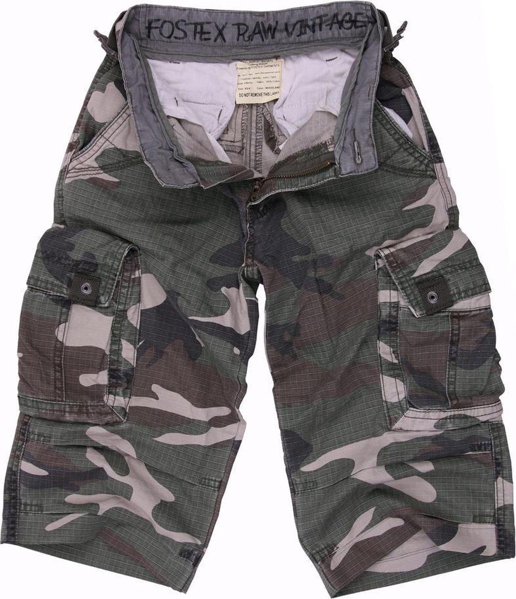 Fostex Kinder capri broek Giovanni woodland Camo