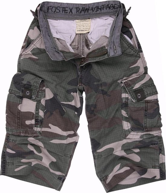 Fostex Kinder capri broek Giovanni woodland camo