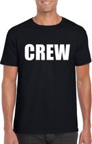 Crew tekst t-shirt zwart heren M