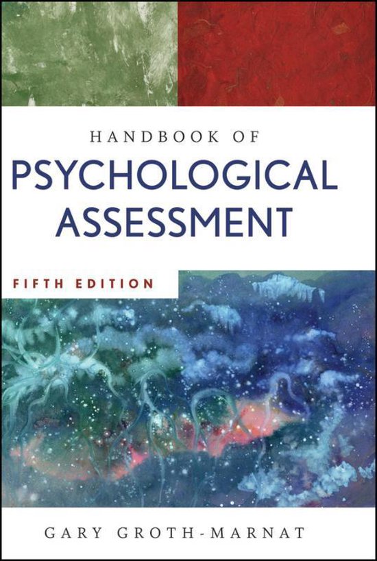 Handbook Of Psychological Assessment - cover