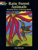 Rain Forest Animals Stained Glass Coloring Book