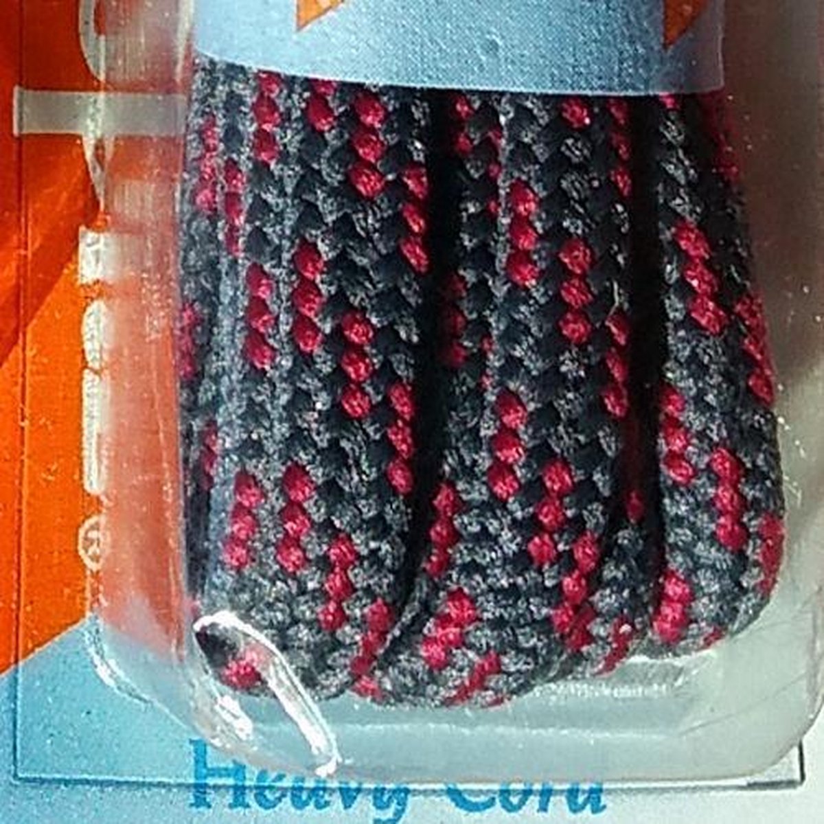 4.5 mm x 120 cm - Rond Antraciet / Rood - Schoenveter - Heavy Duty ronde veter - schoenveters voor loop wandel berg reis hike schoenen