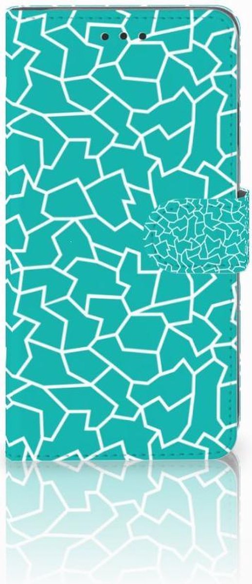 Apple iPhone Xs Max Hoesje Cracks Blue