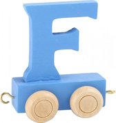 Train de lettres - F - bleu