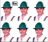 6x Tiroler hoed groen bayern