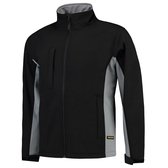 Tricorp Soft Shell Jack Bi-Color - Workwear - 402002 - Zwart / Grijs - maat XXS