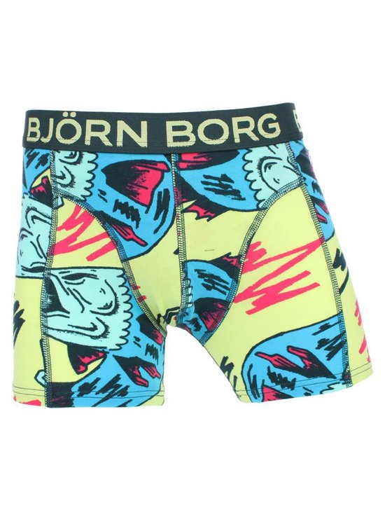 Bjorn Borg - Jongens 2-pack Boxershorts Wit / Groen Summer Stripe & BB  Crazy Fish - 158 | bol.com