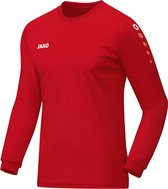 Jako Team Longsleeve T-shirt Heren  Sportshirt - Maat S  - Mannen - rood