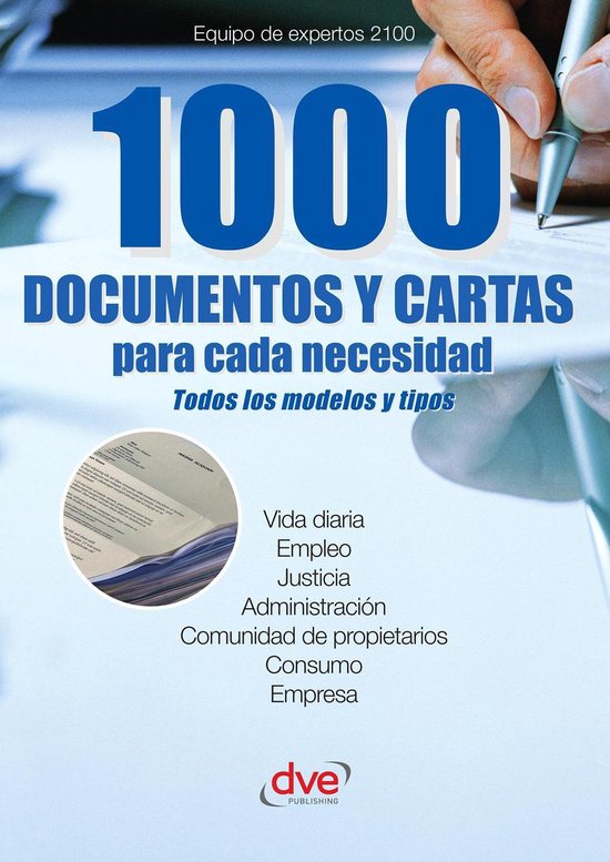 1000 documentos y cartas para cada necesidad - cover