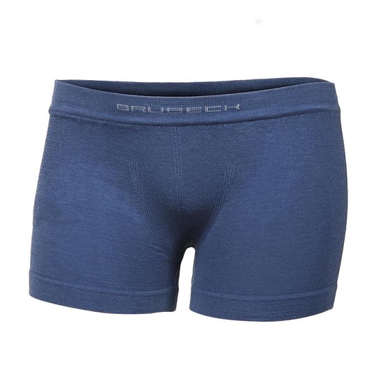 Brubeck Comfort | Boxer sous-vêtements garçon 4 pièces - Coton sans couture - 2 x 2 couleurs bleu - 116/122
