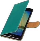 PU Leder Groen Samsung Galaxy S Duos 3 - Book Case Wallet Cover Hoesje