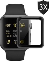 3x Screenprotector geschikt voor Apple Watch 44mm Series 4 - FullGuard Screen Protector