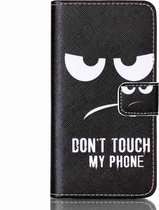 Do not touch my phone agenda wallet hoesje iPhone 5 5s