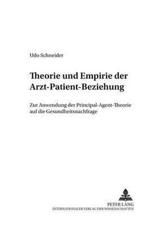 Theorie und Empirie der Arzt-Patient-Beziehung - cover
