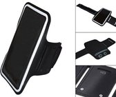 Comfortabele Smartphone Sport Armband voor uw Lg G2, Zwart, merk i12Cover