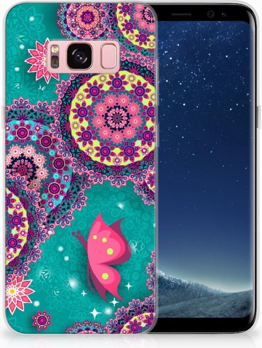 Samsung Galaxy S8 Hoesje maken Cirkels en Vlinders