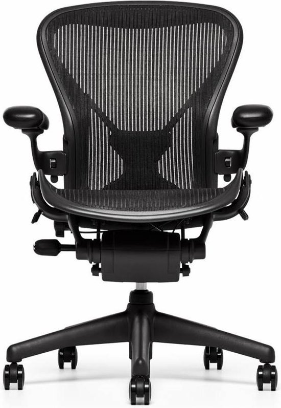 hoop Schuldig Pijler Refurbished Herman Miller Aeron Classic Chair bureaustoel - Graphite |  bol.com