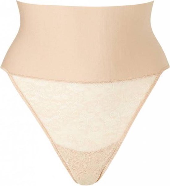 Maidenform Tame Your Tummy Lace Thong Vrouwen Corrigerend ondergoed -  Transparent Lace... | bol.com