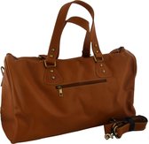 Dielay - Luxe Reistas / Sporttas - Echt Leer / Leder - 47 x 32 x 16 cm - Bruin