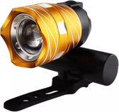 Led Fietslamp - USB oplaadbaar - goud - Fietsverlichting