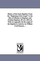 History of the Early Baptists