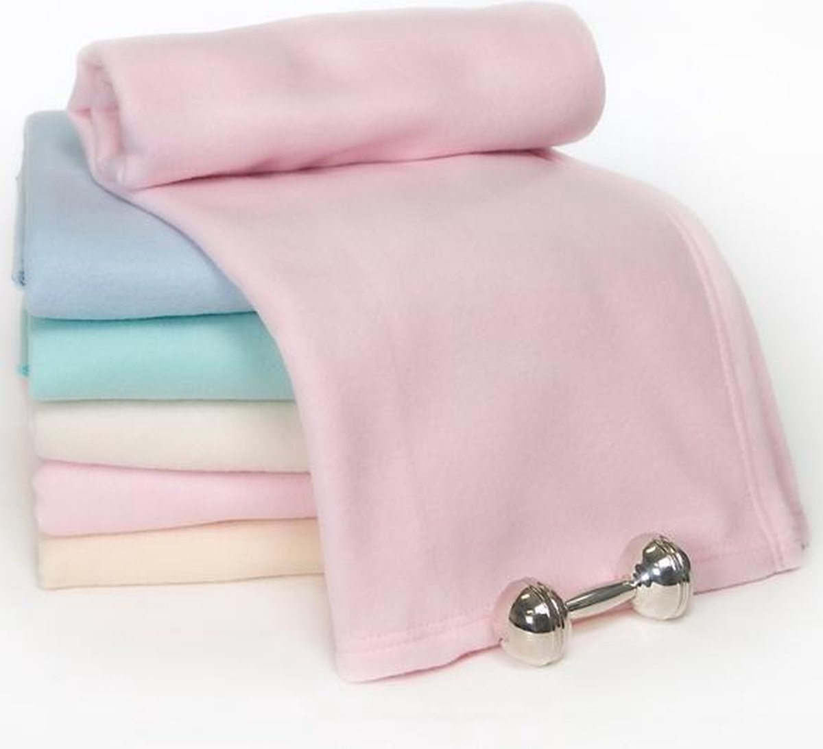 VIB® - Baby Wellsoft deken - Blauw (75x100 cm) - Babykleertjes - Baby cadeau - zwangerschap aankondiging - geboorte cadeau