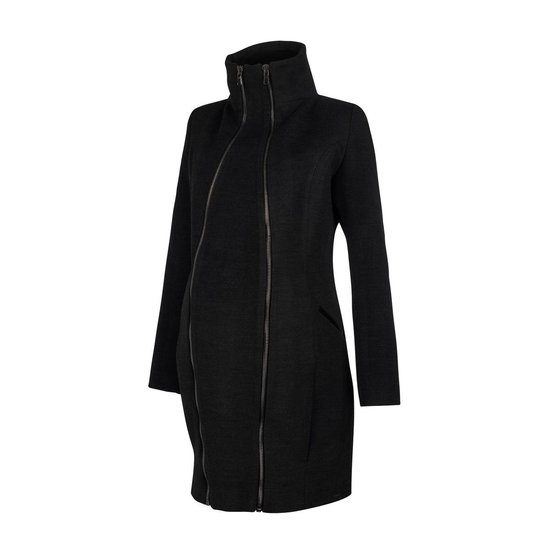 LOVE2WAIT Coat Double Zipper - Black - S | bol.com