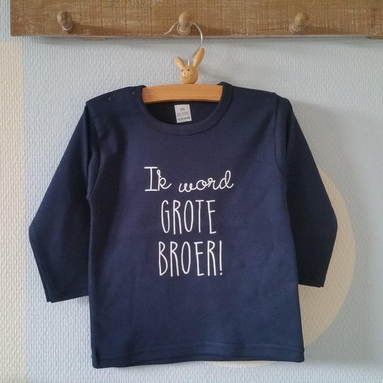 Annonce grossesse annonce texte grand frère annonce grossesse texte grand frère bébé T-shirt taille 80