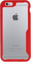 Rood Focus Transparant Hard Cases voor iPhone 6 / 6s