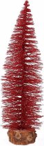 Kerstboompje op stam 35 cm - kerstversiering - rood