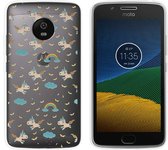 MP Case TPU case eenhoorn print voor Motorola Moto G5 back cover