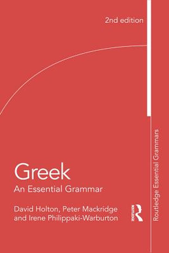 Routledge Essential Grammars - Greek: An Essential Grammar - cover