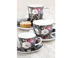 Maxwell & Williams Kilburn Kop & Schotel - Midnight Blossom