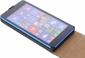 Premium Microsoft Lumia 535 Flip Case Zwart