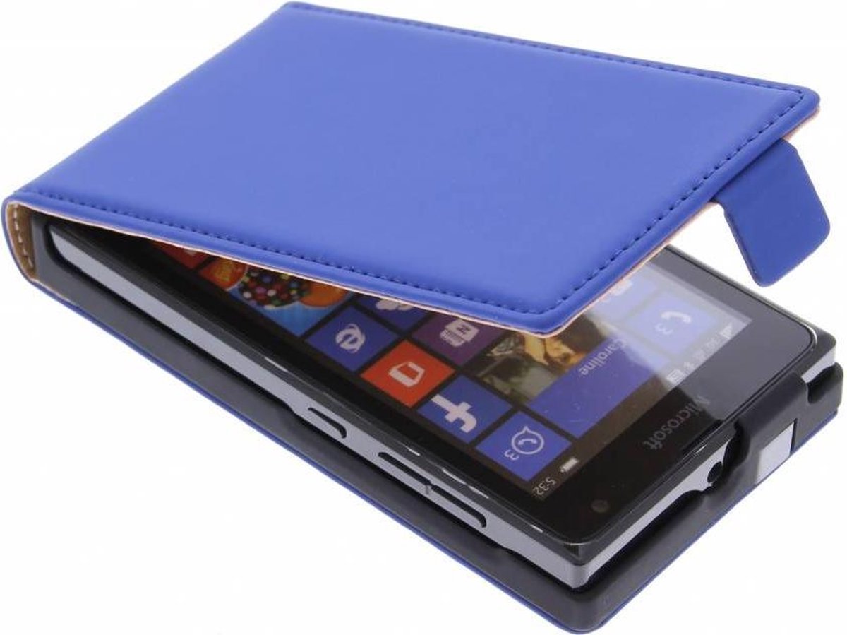 Mobiparts - Premium Flipcase - Microsoft Lumia 532 - Blue