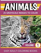 ANIMALS Grayscale Coloring Books Vol. 1