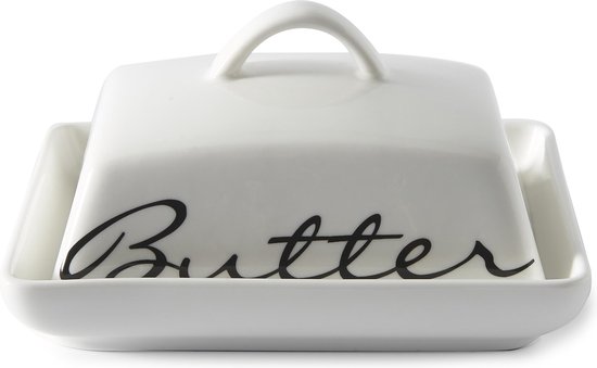 Afwezigheid Abstractie Conciërge Rivièra Maison RM Classic Butter Dish - Botervloot - Porselein - Wit |  bol.com
